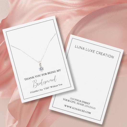 Carte d'affichage simple collier de servante d'acc