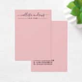 Carte d'affichage simple Collier noir rose (Bureau)