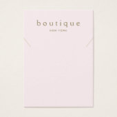 Carte d'affichage simple collier rose (Devant)