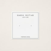 Carte d'affichage simple Cool moderne à oreille bl (Devant)