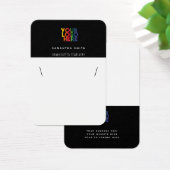 Carte d'affichage simple couleur blanche noire pou (Bureau)