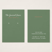 Carte d'affichage simple de la Boutique générale (Devant & derrière)