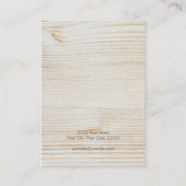 Carte d'affichage simple en bois Brown foncé (Dos)