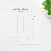 Carte d'affichage simple en noir blanc à cheveux (Bureau)