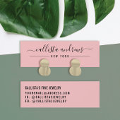 Carte d'affichage simple en noir de script rose