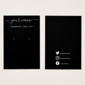 Carte d'affichage simple et élégante (Devant & derrière)