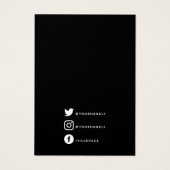 Carte d'affichage simple et élégante (Dos)