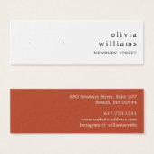 Carte d'affichage simple et moderne (Devant & derrière)