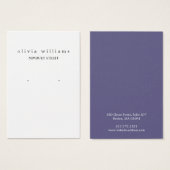 Carte d'affichage simple et moderne (Devant & derrière)