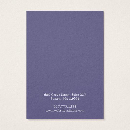 Carte d'affichage simple et moderne (Dos)