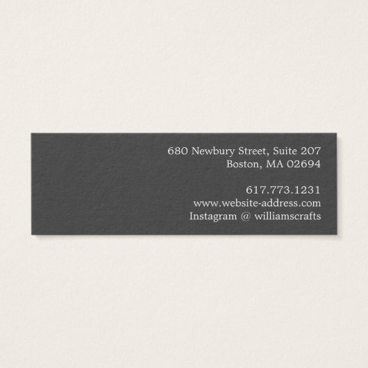 Carte d'affichage simple et moderne (Dos)