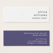 Carte d'affichage simple et moderne (Devant & derrière)