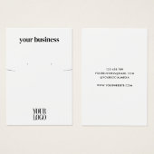 Carte d'affichage simple et moderne (Devant & derrière)