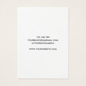 Carte d'affichage simple et moderne (Dos)