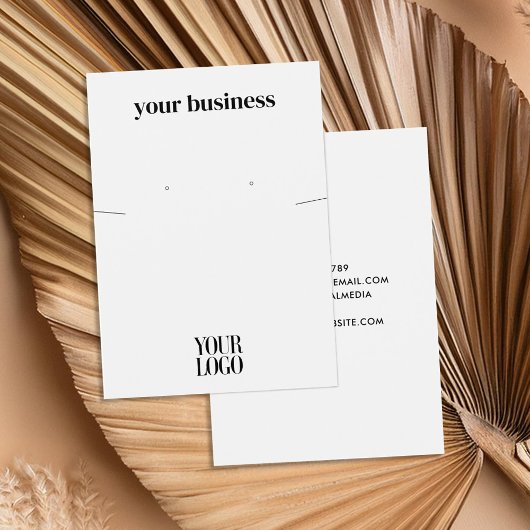 Carte d'affichage simple et moderne