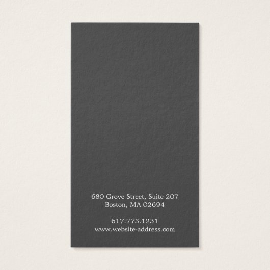 Carte d'affichage simple et moderne (Dos)