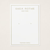 Carte d'affichage simple et moderne à bordure blan (Devant)