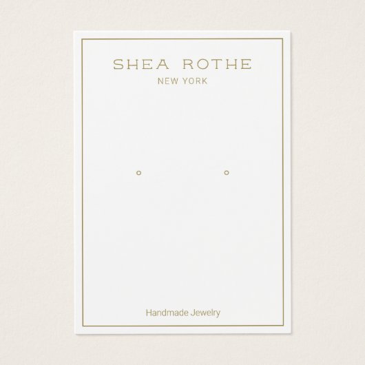 Carte d'affichage simple et moderne à bordure blan (Devant)