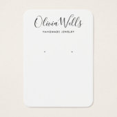 Carte d'affichage simple et moderne à oreille blan (Devant)