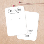 Carte d'affichage simple et moderne à oreille blan