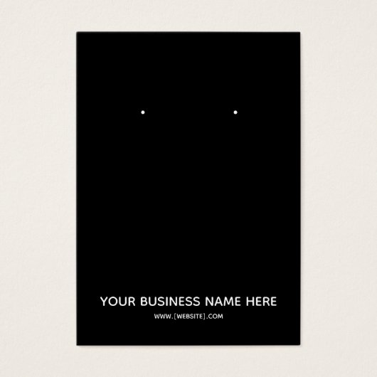 Carte d'affichage simple et moderne Black Custom E (Devant)