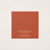 Carte d'affichage simple et moderne Carré (Dos)