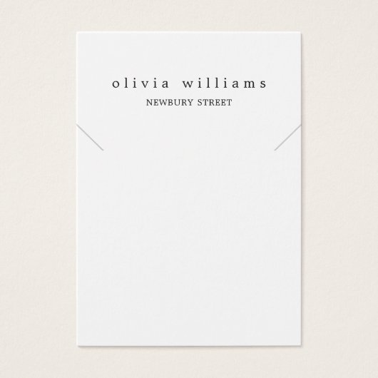 Carte d'affichage simple et moderne du bracelet de (Devant)