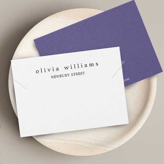 Carte d'affichage simple et moderne du bracelet de