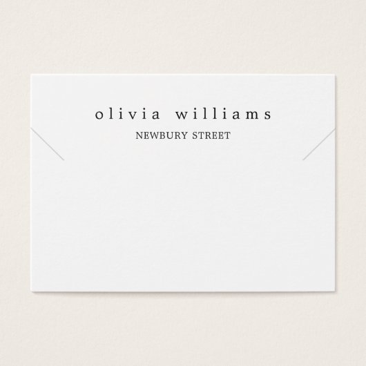 Carte d'affichage simple et moderne du bracelet de (Devant)