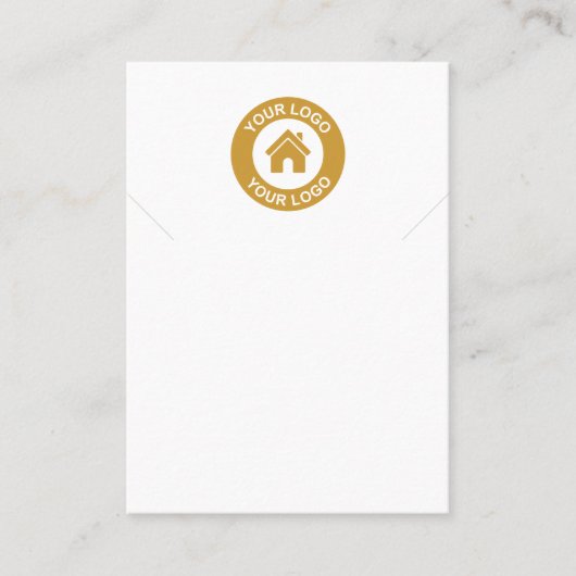 Carte d'affichage simple et moderne du collier log (Devant)