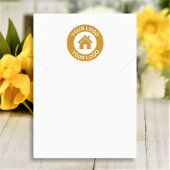 Carte d'affichage simple et moderne du collier log