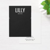 Carte d'affichage simple et moderne du collier noi (Bureau)