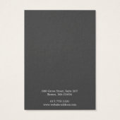 Carte d'affichage simple et moderne en collier bla (Dos)