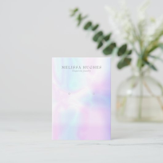 Carte d'affichage simple et moderne Iridescente (Debout devant)