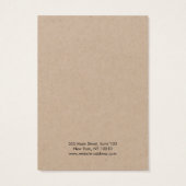 Carte d'affichage simple et moderne Kraft (Dos)