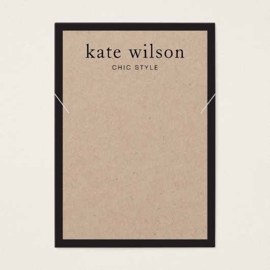 Carte d'affichage simple et moderne Kraft (Devant)