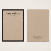 Carte d'affichage simple et moderne Kraft (Devant & derrière)