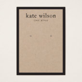 Carte d'affichage simple et moderne Kraft (Devant)