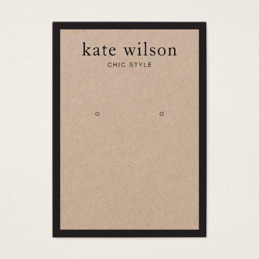 Carte d'affichage simple et moderne Kraft (Devant)