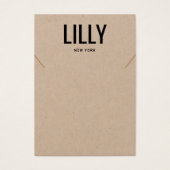 Carte d'affichage simple et moderne Kraft (Devant)