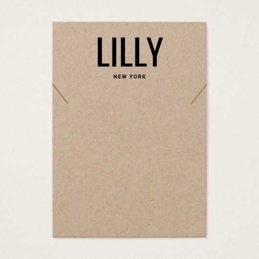 Carte d'affichage simple et moderne Kraft (Devant)