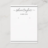 Carte d'affichage simple et moderne Noir blanc (Devant)