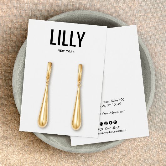 Carte d'affichage simple et moderne Noir blanc