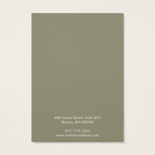 Carte d'affichage simple et moderne pour l'oreille (Dos)