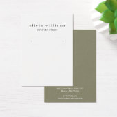 Carte d'affichage simple et moderne pour l'oreille (Bureau)