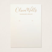 Carte d'affichage simple et moderne Satin Gold (Devant)