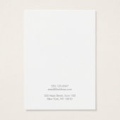 Carte d'affichage simple et moderne Satin Gold (Dos)