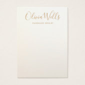 Carte d'affichage simple et moderne Satin Gold (Devant)