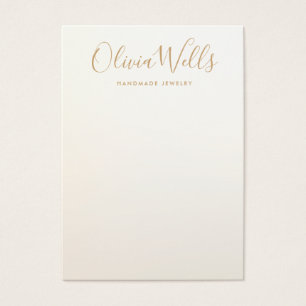 Carte d'affichage simple et moderne Satin Gold