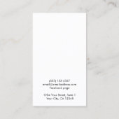 Carte d'affichage simple et personnalisée du logo (Dos)